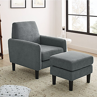 Upholstered Armchair with Ottoman $98