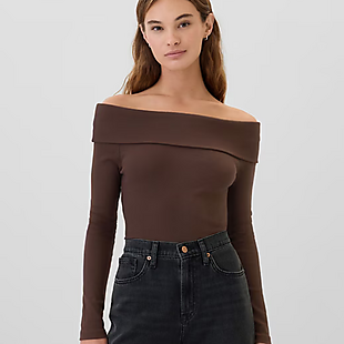 Gap Factory Ribbed Blouse $12