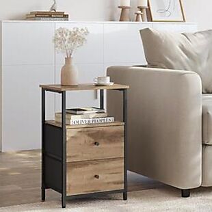 24" 2-Drawer Side Table $36