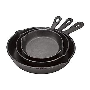 3pc Cast-Iron Pan Set $22