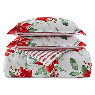 3pc Poinsettias Comforter Set $20