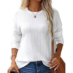 Women's Textured Knit Top $24