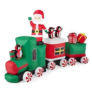 Rotating Inflatable Santa Train $90