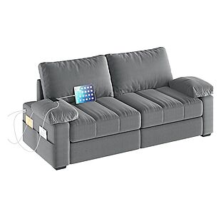 79" Sofa with USB Ports & Pockets $270