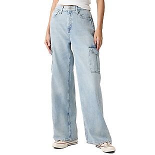 Gap Factory High-Waist Cargo Jeans $16