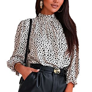 Women's Cheetah Blouse $24