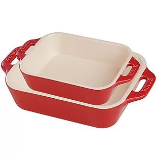 2pc Staub Ceramic Baking Dish Set $43