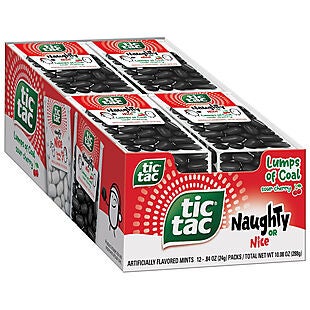 12pk Lump of Coal Tic-Tacs $12