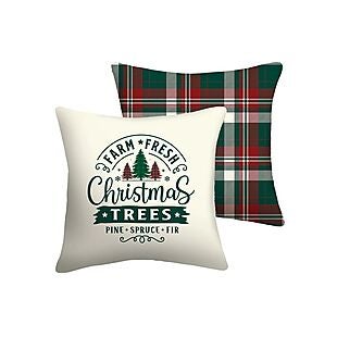 Holiday Outdoor Throw Pillows $5