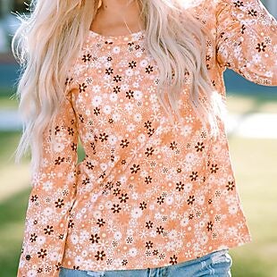 Women's Floral Knit Top $20