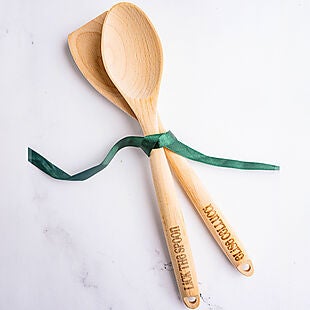 2 Personalized Wooden Utensils $20