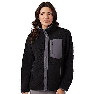 32 Degrees Sherpa Snap Jacket $20