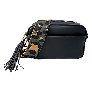 Faux-Leather Crossbody $20