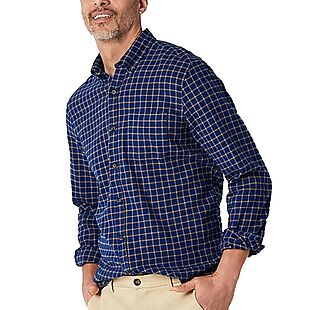 Men's Cotton Flannel Shirt $12