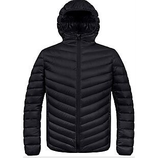 Men's Hooded Puffer Coat $42