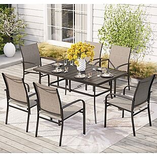 7pc Patio Dining Set $326