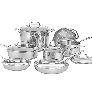 11pc Cuisinart Cookware Set $96 + $10 GC