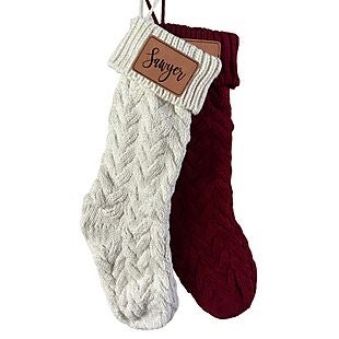 Custom Knit Stocking $15