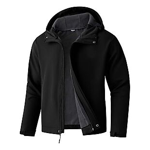 Fleece-Lined Hooded Jacket $21