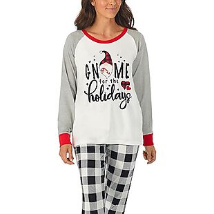 Pajamarama Holiday Gnome Pajama Set $12