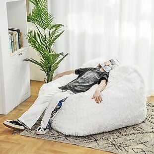 Faux-Fur Classic Bean Bag $95