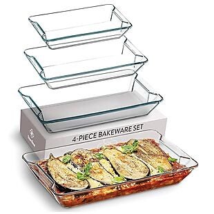 4pc Glass Bakeware Set $26