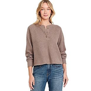 Old Navy Cozy Thermal Tees $12