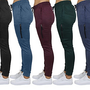 3pk Women's Fleece Joggers $16