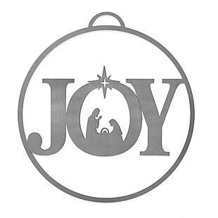 3pk Steel Christmas Ornaments $20