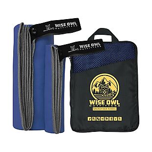 4pc Wise Owl Quick-Dry Towels from $8