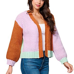 Knit Colorblock Cardigan $20