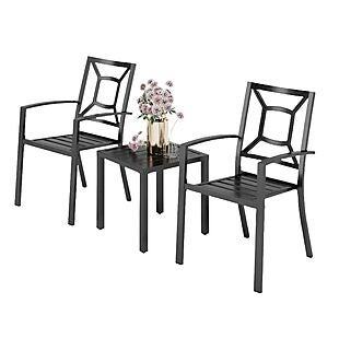 3pc Steel Patio Set $135