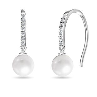 CZ & Pearl Earrings $15