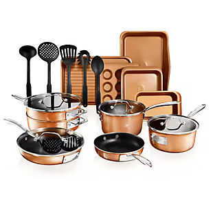 21pc Gotham Steel Cookware Set $130