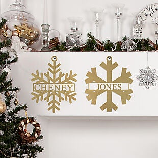 Custom Snowflake Name Sign $30