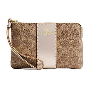 Coach Outlet Corner-Zip Wristlets $26