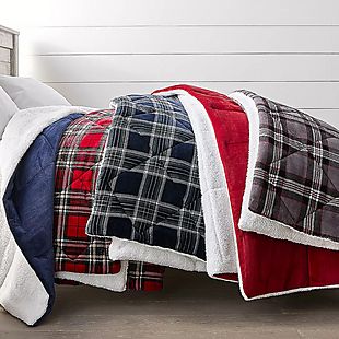 Faux-Sherpa Reversible Comforters $40