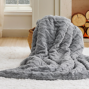 60" Fuzzy Throw Blanket $9