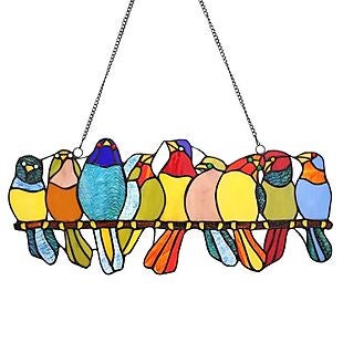 Stained Glass Bird Suncatcher $36