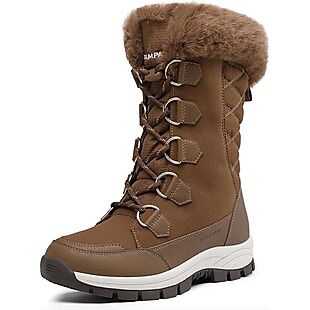 Women's Mid-Calf Snow Boots $33