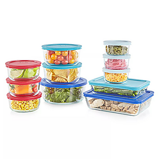 22pc Glass Food Storage Set $25