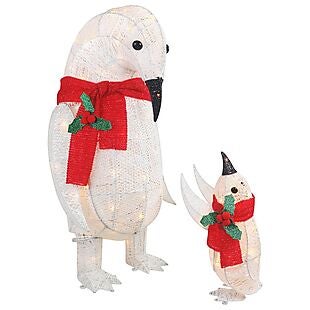 2pc Outdoor Pre-Lit Penguins $38