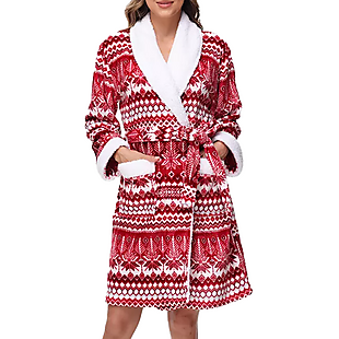 Plush Holiday Robe $18