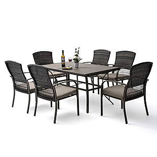 7pc Dining Set with Cushions $300