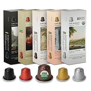 100 Cafe Romano Espresso Capsules $23