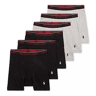 6pk Ralph Lauren Boxer Briefs $42