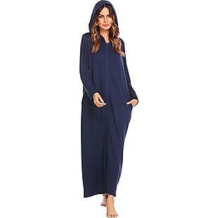 Women's Full-Zip Hooded Robe $15