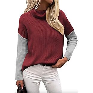 Women's Turtleneck Sweater $14