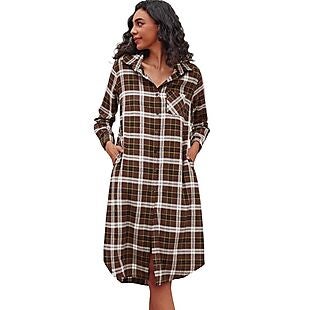 Flannel Nightgown with Pockets $24