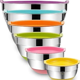 6pc Mixing Bowls with Airtight Lids $33